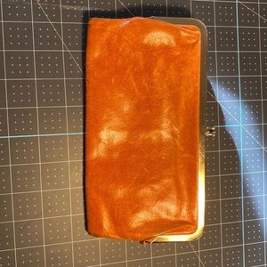 Leather Tasche wallet orange